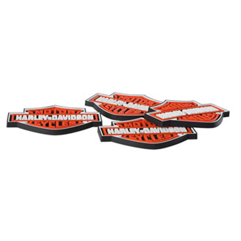 H-D® B&S Rubber Coaster Set HDL-18515