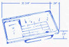 #73 Shasta RV fiberglass shower tub