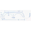 #566 Alpenlite RV fiberglass tandem fender skirt