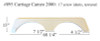 #895 Cameo RV fiberglass tandem fender skirt