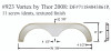 #923 Thor RV fiberglass tandem fender skirt
