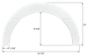 Fleetwood Single Fender Skirt FS8012