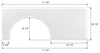 Fleetwood Single Fender Skirt FS8056