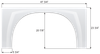 Gulfstream Single Fender Skirt FS8170