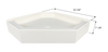 Neo Angle Fiberglass Shower Pan NSB8246