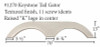 #1270 Keystone RV tandem fiberglass fender skirt