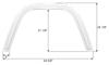 Gulfstream Fiberglass Single Fender Skirt FS8705