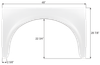 Forest River Single Fender Skirt FS9210