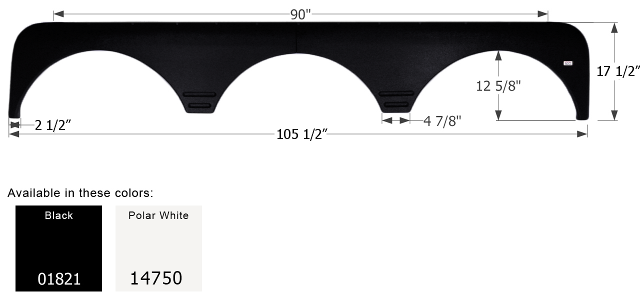 Keystone Triple Axle Fender Skirt FS1000 - IconDirect.com