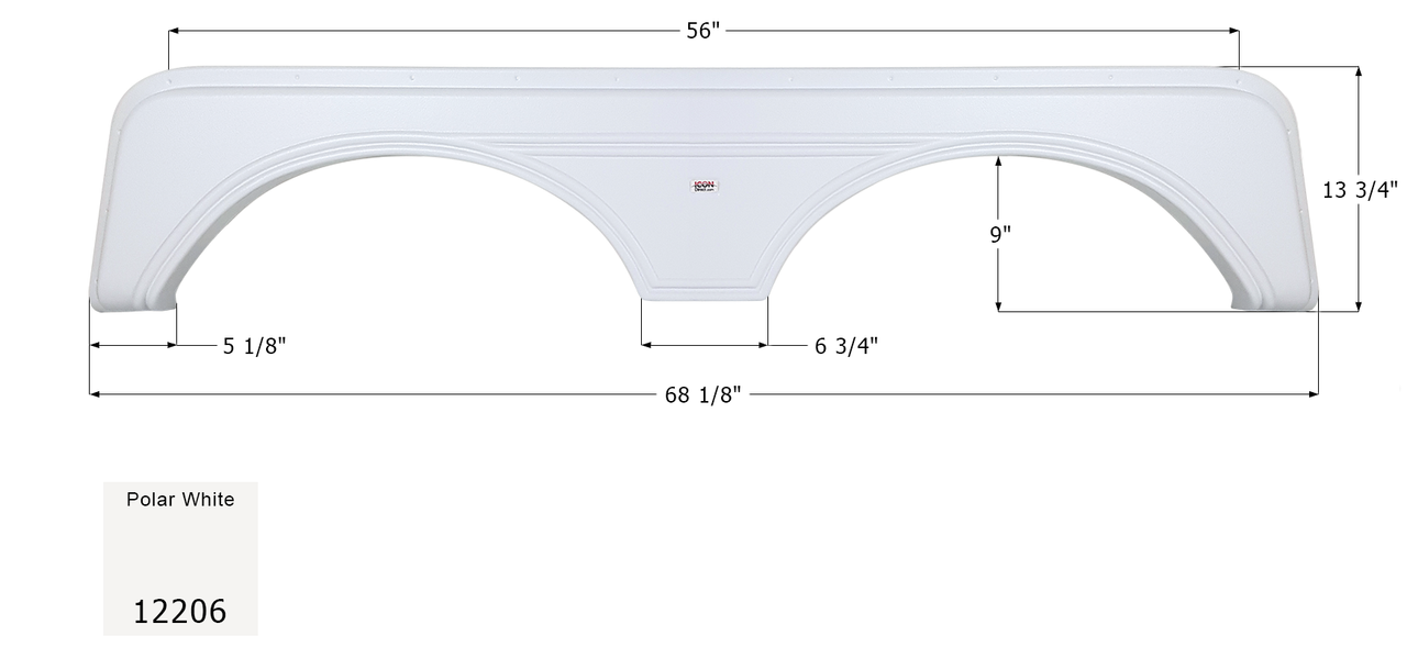 Tandem Fender Skirts for Coachmen Travel Trailers & Fifth Wheels FS2284