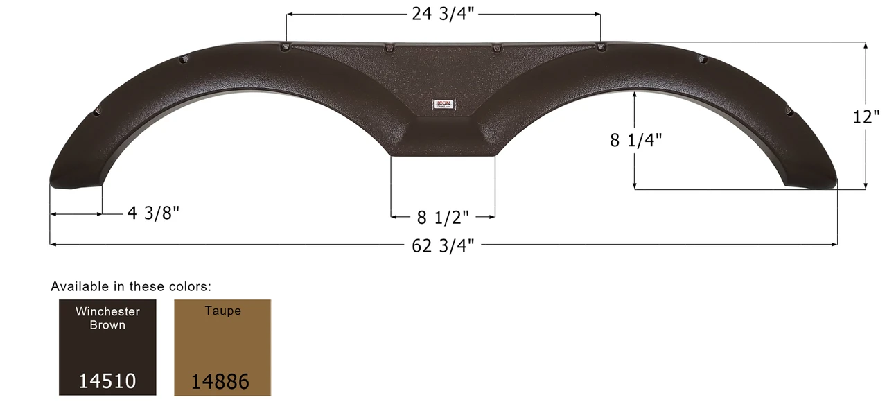 Tandem Fender Skirts for Forest River Travel Trailers & Fifth Wheels ...