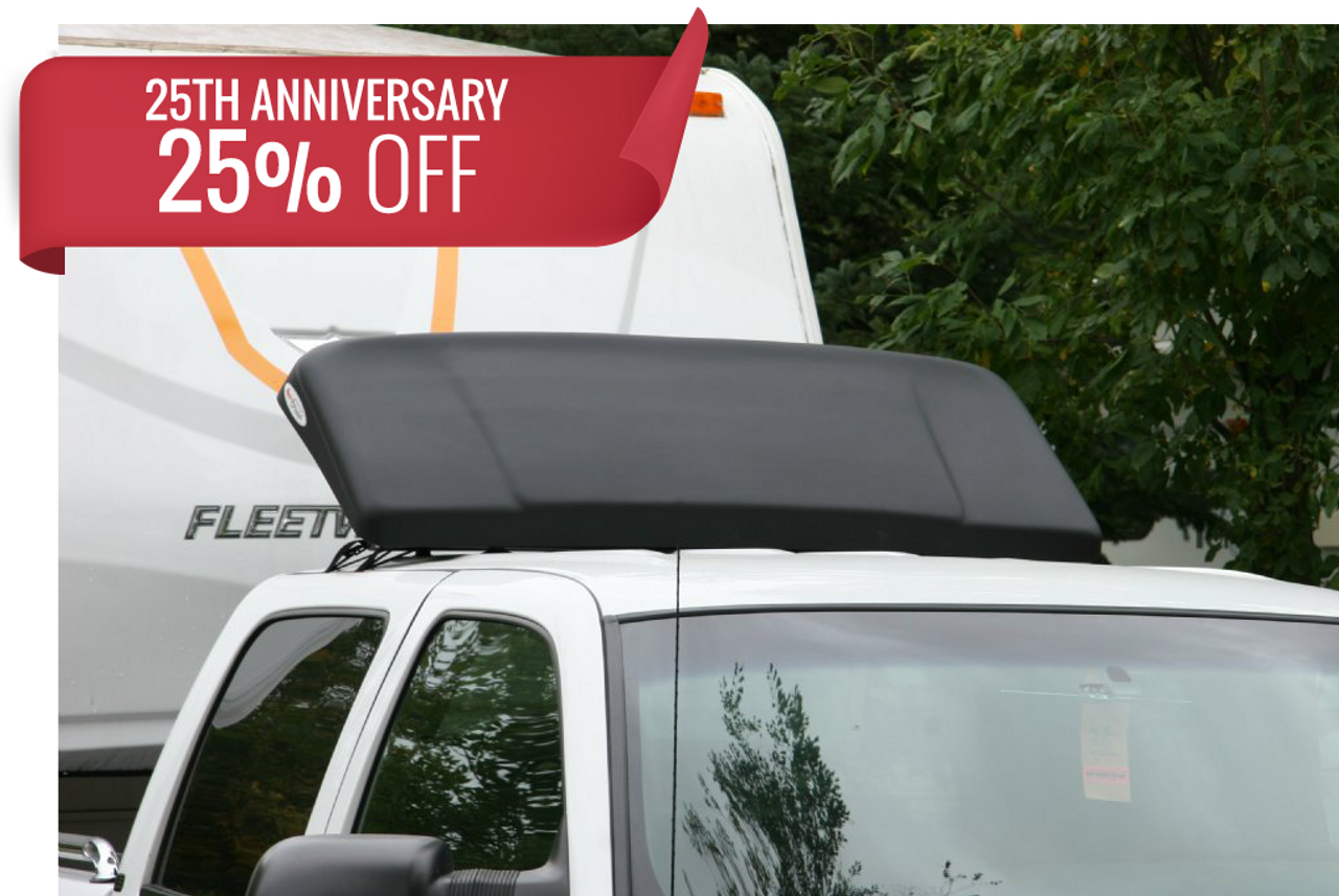 Truck & RV wind deflector for towing trailers