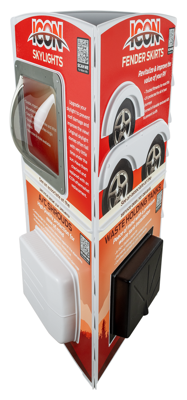 Point of Purchase Display - Tri Panel - ICON Technologies
