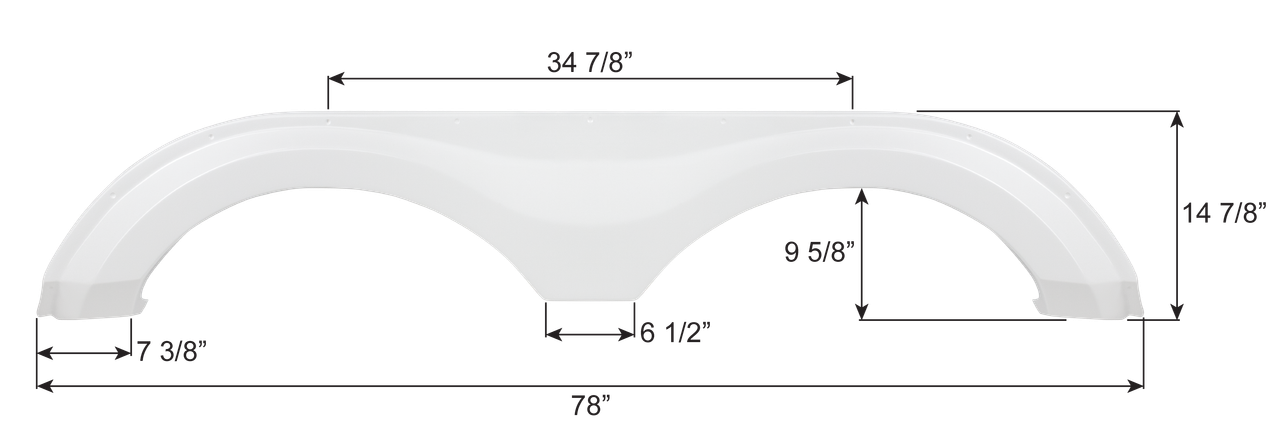 Evergreen Tandem Fender Skirt FS8165
