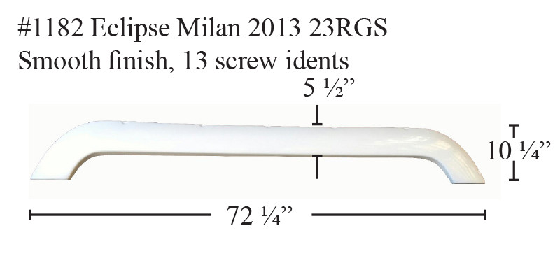 1182 Eclipse RV fiberglass tandem fender skirt - ICON Technologies