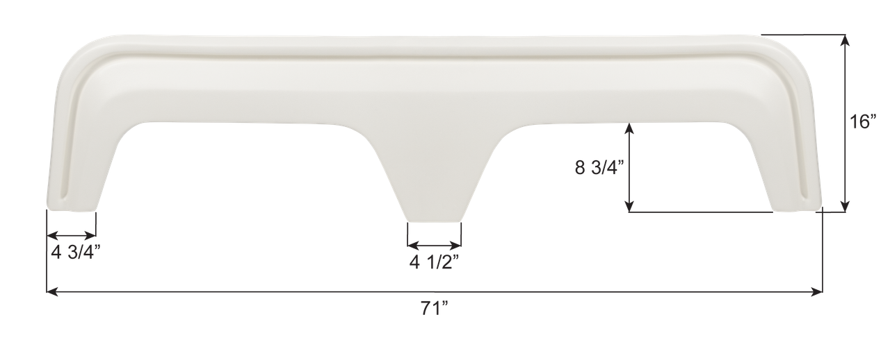 Aljo Alliance Tandem Fender Skirt FS8353