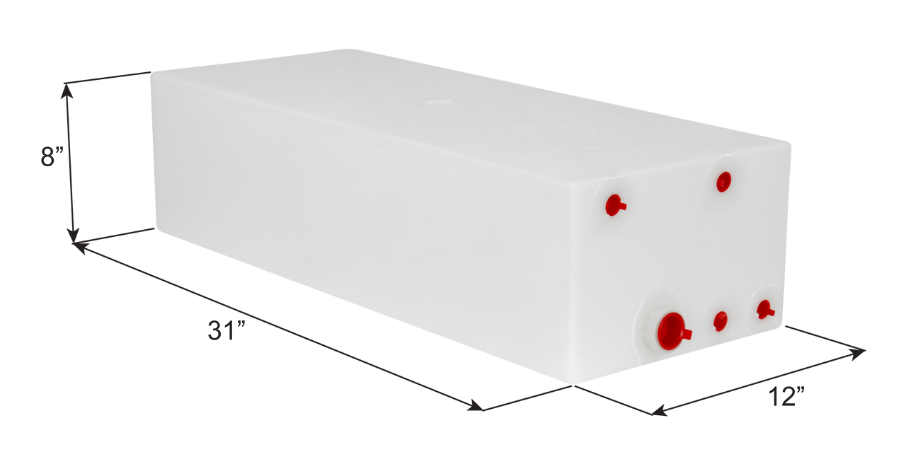 Fresh Water Tank WT4608 for RV Fifth Wheels, Travel Trailers, or
