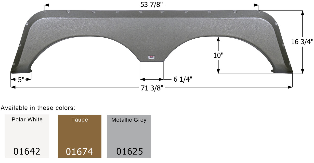 パネル Tandem Fender Skirts for Jayco Travel Trailers & Fifth