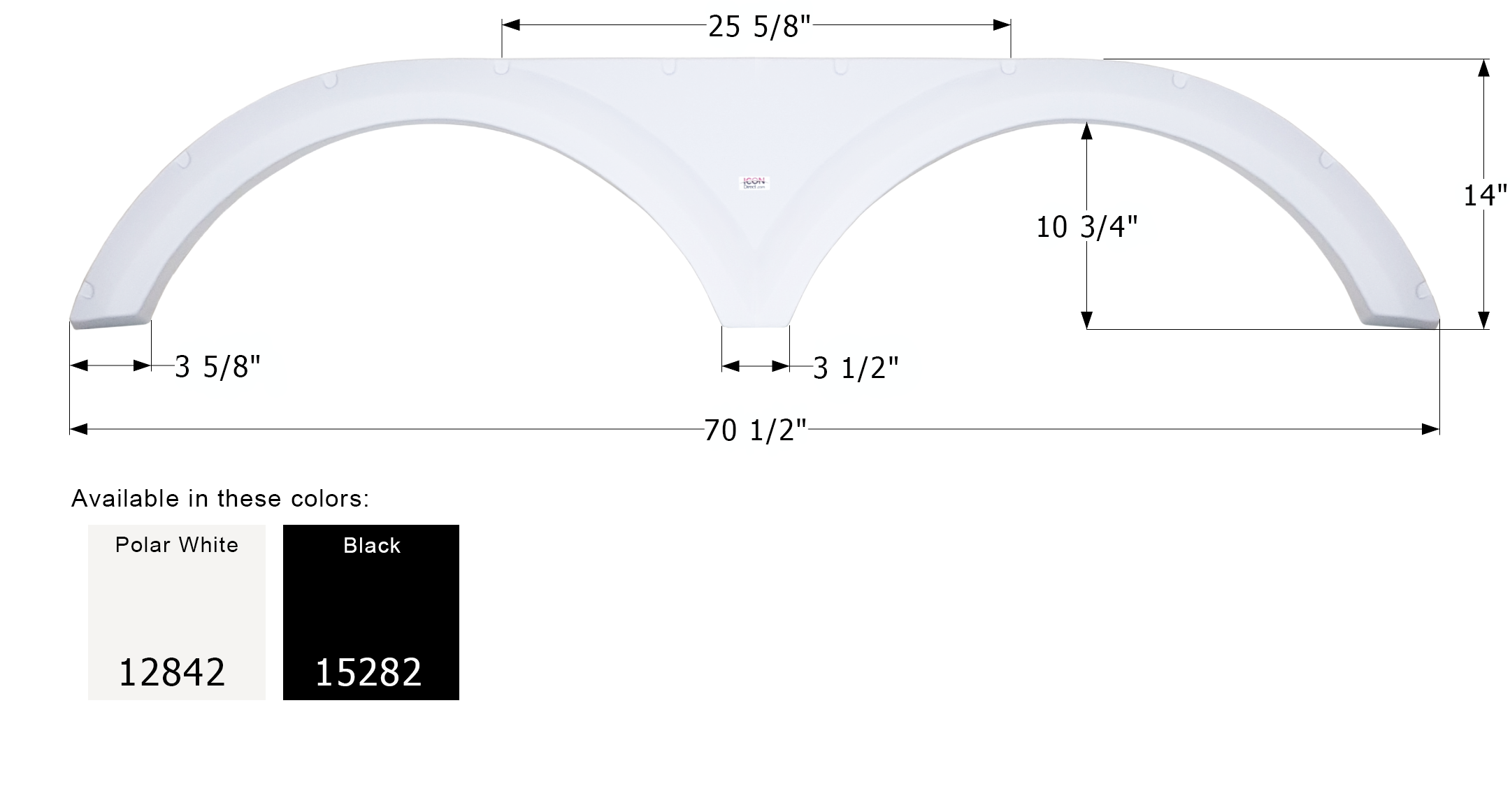 Tandem Fender Skirts for Keystone Travel Trailers & Fifth Wheels - FS2908