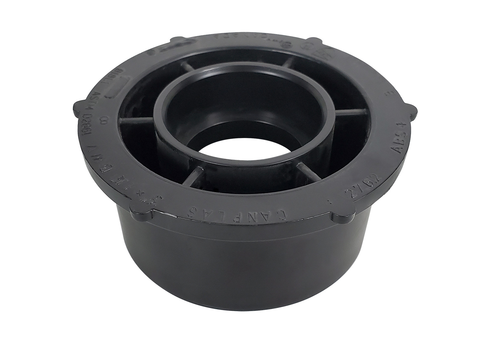 Fitting, ABS, Tank Reducer Bushing, 3" Spigot x 1.5" HUB