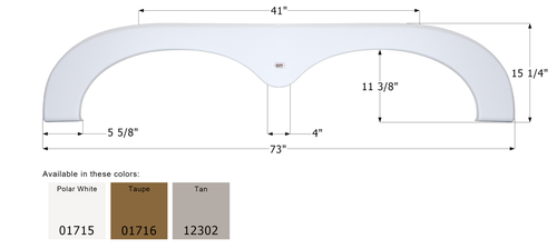 Keystone 5th Wheel Travel Trailer Fender Skirt FS1715