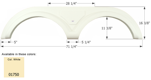 Mark Twain 5th Wheel Travel Trailer Fender Skirt FS1750