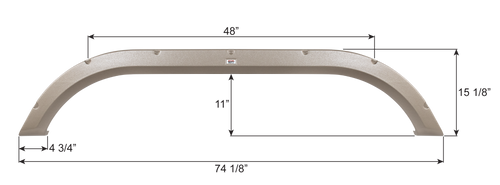 Carriage Tandem Fender Skirt FS1756