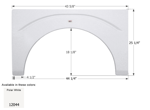 Fleetwood Class A Single Axle Fender Skirt FS2044