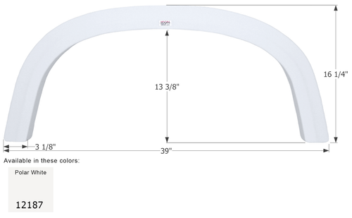 Four Winds Single Axle Fender Skirt FS2187