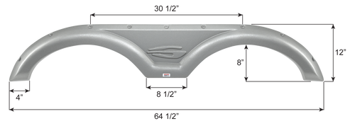 Gulf Stream Tandem Fender Skirt FS2333
