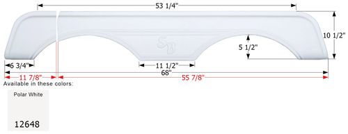 Sunnybrook Tandem Fender Skirt FS2648