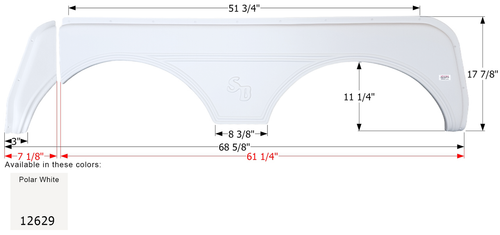 Sunnybrook Tandem Fender Skirt FS2629