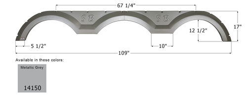 Sunnybrook Triple Fender Skirt FS4150