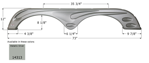 Forest River Tandem Axle Fender Skirt FS4313