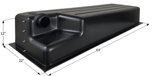 ICON RV Waste Holding Tank, 32 Gal. Left End Drain #01597