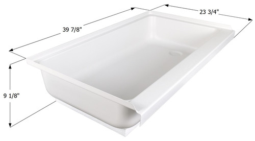 Shower Pan Left Hand Drain SP2436LH