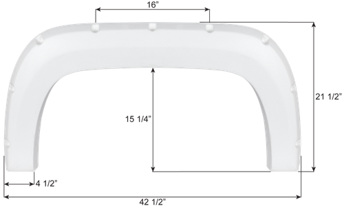 Fleetwood Single Fender Skirt FS8579