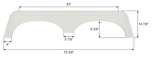 Alpenlite Tandem Fender Skirt FS8798
