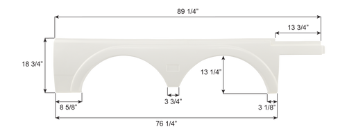 National Tandem Fender Skirt FS8881