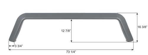 Alfa Tandem Fender Skirt FS9128
