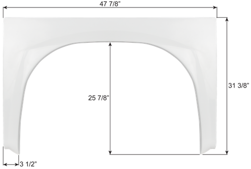 Gulfstream Single Fender Skirt FS9120