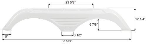 Forest River Tandem Fender Skirt FS8070