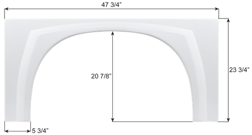 Gulfstream Single Fender Skirt FS8170