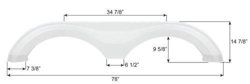 Evergreen Tandem Fender Skirt FS8165