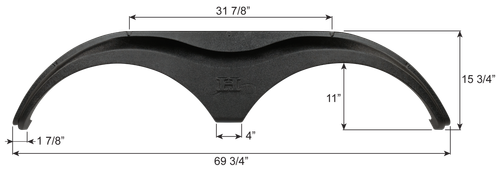 Heartland Tandem Fender Skirt FS9671