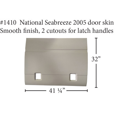 1069 Coleman popup trailer fiberglass trunk door frame - ICON