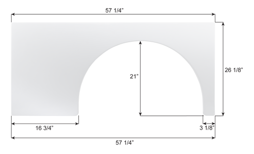 Winnebago Single Rear Fender Skirt FS6284