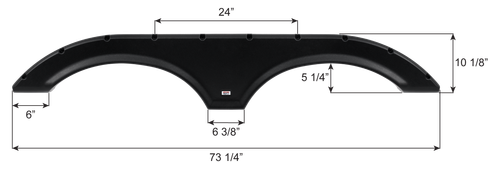 Forest River Tandem Fender Skirt FS7708