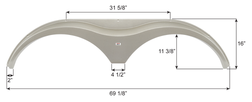 Heartland 5th Wheel Travel Trailer Fender Skirt FS763
