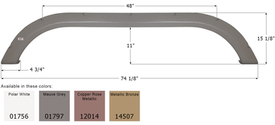 Carriage 5th Wheel Travel Trailer Fender Skirt FS1756